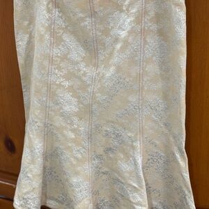 Samantha Treacy Cream Midi Trumpet Skirt